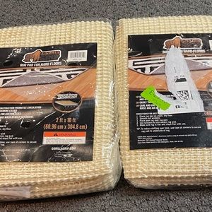 Gorilla Grip Rug Pad for Hardwood Floors 2x10 ft New